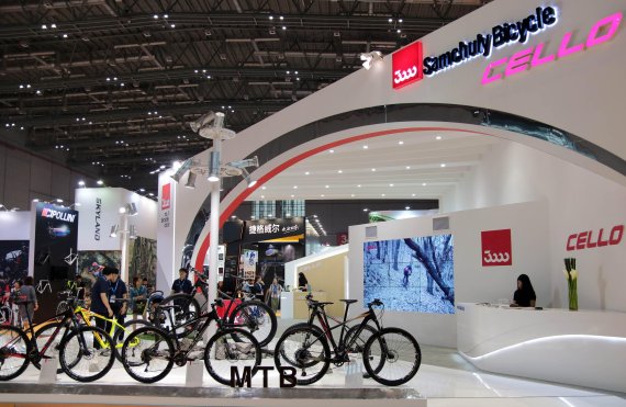 세계 최대 규모 '중국 국제 자전거 박람회' 내 삼천리자전거 부스 /사진=삼천리자전거