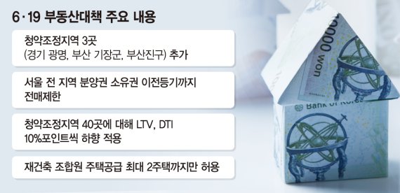 [6·19 부동산대책] 서울 全지역 신규분양 아파트 입주때까지 전매 제한