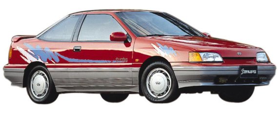 1990년 출시 현대차 '스쿠프 '