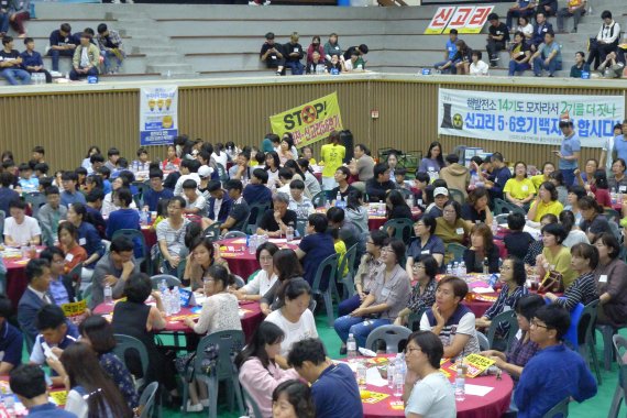 24일 오후 2시 울산 남구 종하체육관에서 ‘신고리 5·6호기 백지화를 위한 울산시민 1000인 대토론회’가 개최됐다.