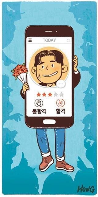 최근 얼평(얼굴평가)가 온라인상에서 유행하면서 외모지상주의를 부추기거나 초상권을 침해할 수 있다는 우려가 나온다. 소셜데이팅 어플리케이션에도 관련 기능이 탑재되기도 한다. 아만다, 글램 등은 회원가입을 위해 이성으로부터 얼굴을 평가받거나 외모등급이 나눠지기도 한다. 그래픽= 홍선주 기자