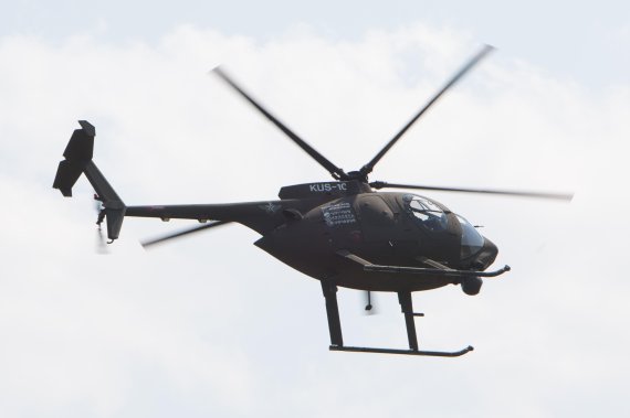 대한항공은 유인기의 무인화 기술 개발을 위해 500MD 헬리콥터의 무인화 사업을 진행하고 있다. 대한항공이 유인헬기 무인화에 성공한 500MD 무인헬기.