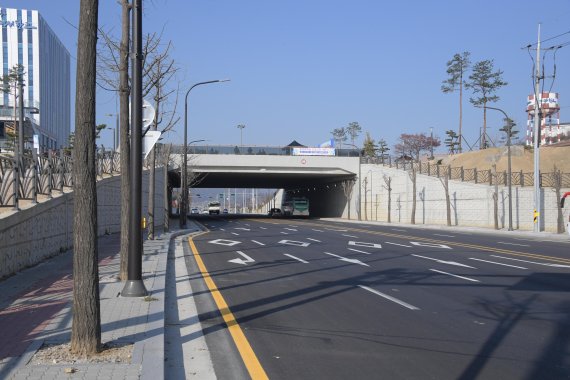 동양대학교 동서 연결 교량. 사진제공=동두천시