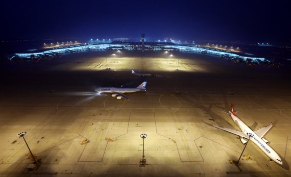 주관제탑에서 바라본 인천공항 제2여객터미널