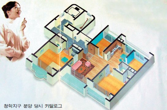 지난 1990년대 후반 한국토지주택공사(LH)가 공급한 남양주 청학지구 1가구 3세대 주택 광고