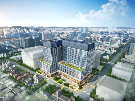현대엔지니어링이 분양하는 서울시 금천구 가산동 '가산 테라타워' 조감도.