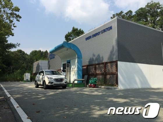 서울시 양재동에 위치한 수소차 충전소. © News1 /사진=뉴스1