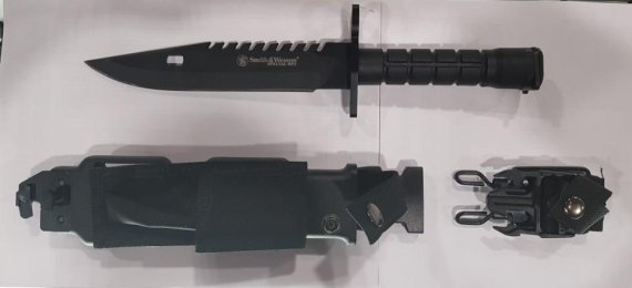 미군이 사용한 M9 대검. 미군은 이보다 더 내구성이 향상된 전투용 칼을 보급하고 있다.