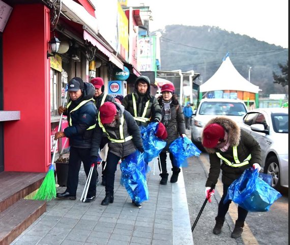 제종길 안산시장 새벽청소.