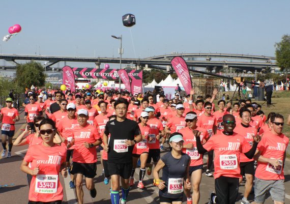 유통11개社가 참여하는 이색 마라톤 대회인 ‘롯데 스타일런’ 사전 접수 시작