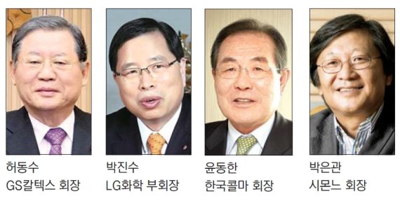 능률협회 올해 '한국의 경영자' 발표.. 허동수·박진수·윤동한·박은관 선정