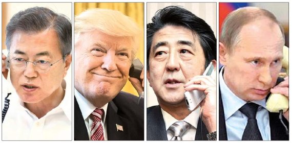 文대통령, 트럼프와 75분 전화통화.. 한반도 비핵화 긴밀협의