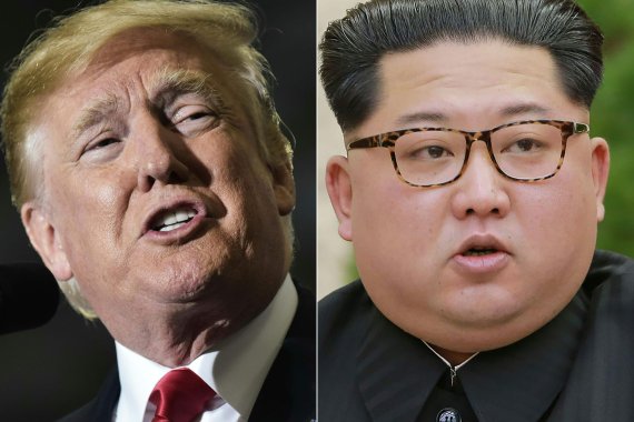 도널드 트럼프 미국 대통령(왼쪽)과 김정은 북한 국무위원장.AFP연합뉴스