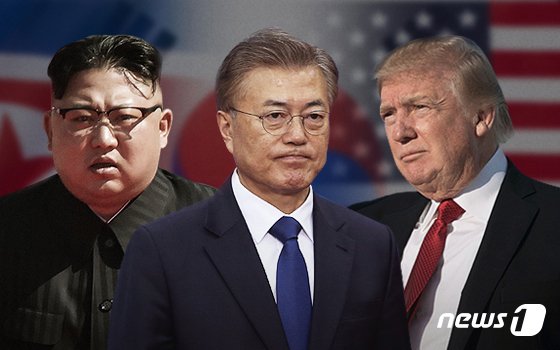 (왼쪽부터 김정은 북한 국무위원장, 문재인 대통령, 도널드 트럼프 미국 대통령) 북미대화가 최근 실무협상 결렬 등으로 교착국면에 빠진 가운데 비핵화 과정에서 우리 정부의 역할도 제한되고 있다. /사진=뉴스1