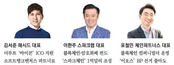블록체인 스타트업에 꽂힌 '창업기획자 3인방'