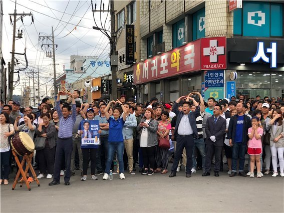 문대림 “서귀포시 발전은 힘 있는 여당 제주도지사가”