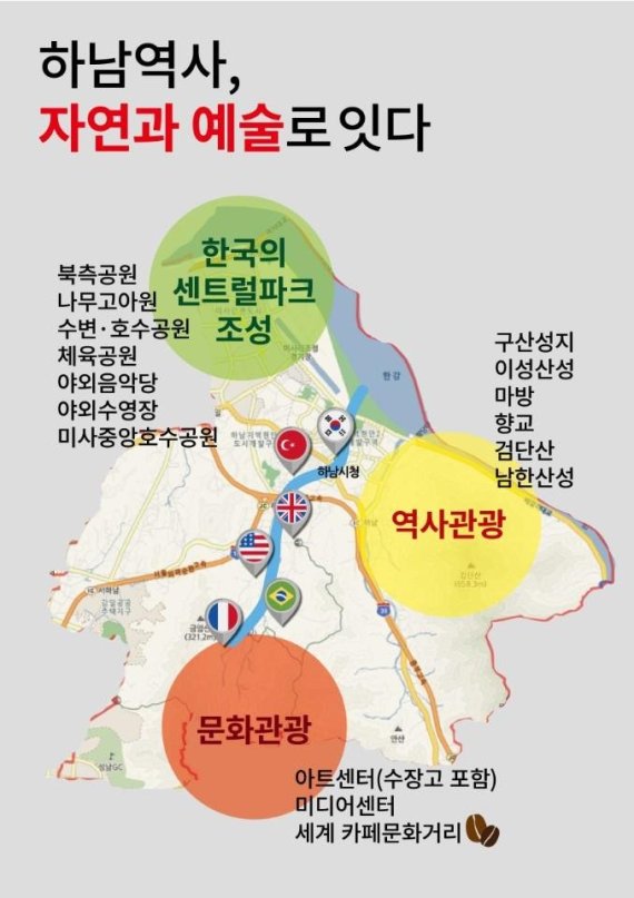 구경서 하남시장 후보 ‘하남 관광로드맵’ 제시. 사진제공=구경서 후보 캠프