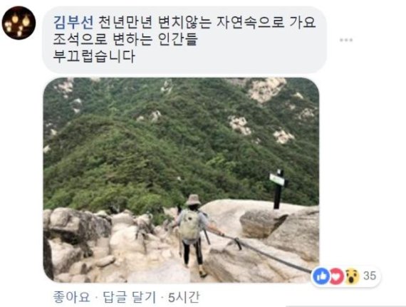 김부선 페이스북 캡처