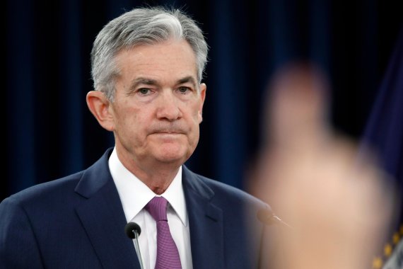 Federal Reserve Chair Jerome Powell speaks during a news conference after the Federal Open Market Committee meeting, Wednesday, June 13, 2018, in Washington. The Federal Reserve is raising its benchmark interest rate for the second time this year and signaling that it may step up its pace of rate in