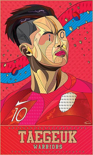 [이 전시] 위 드로 풋볼展.. 축구, 예술로 즐기다