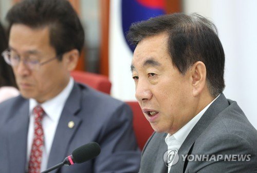김성태 자유한국당 대표 권한대행 겸 원내대표.