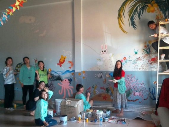 캄보디아에서 진행한 한국예술종합학교 '개도국 꿈나무 예술교류 봉사'