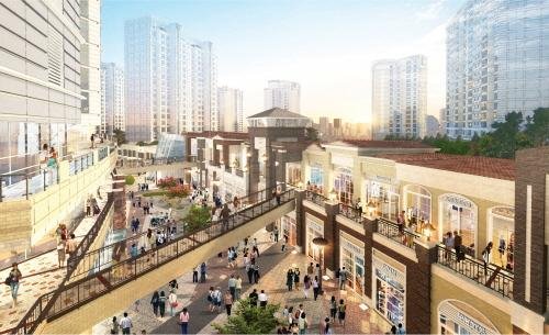 판교라스트리트윙 상가 2층 투시도