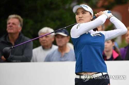 유소연의 티샷.[AFP=연합뉴스] /사진=연합뉴스