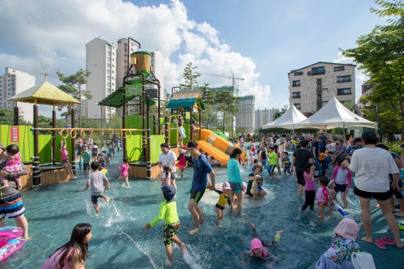 의왕시 물빛공원 물방울놀이터. 사진제공=의왕시