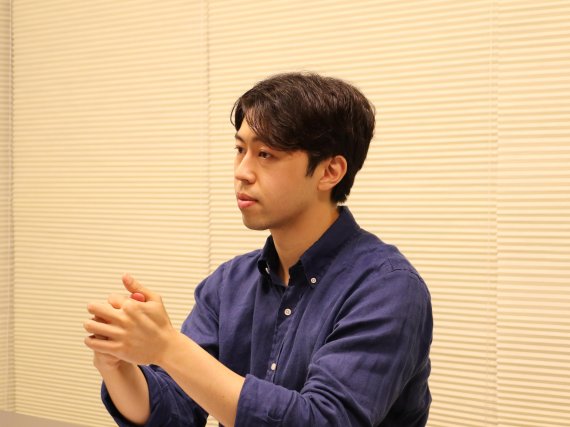 지닉스 김도훈 이사(최고운영책임자·COO)가 8일 파이낸셜뉴스 블록포스트와 인터뷰하고 있다.