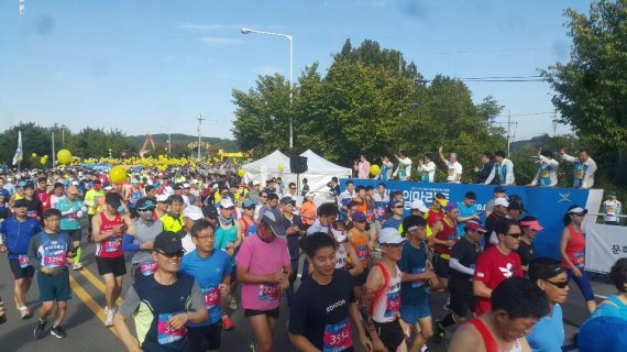 경기도 2018 평화통일마라톤대회. 사진제공=경기북부청