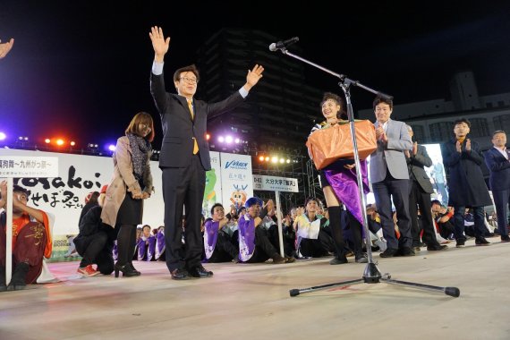 이대직 파주시 부시장 일본 사세보시(市) 요사코이 축제 참관. 사진제공=파주시