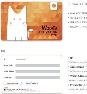 워카(Wodca) 콜드월렛 카드/사진=크립토에이전트 보도자료