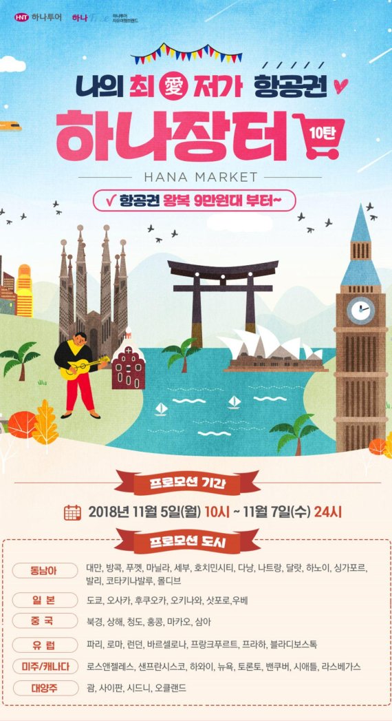 하나투어, 특가항공권 이벤트