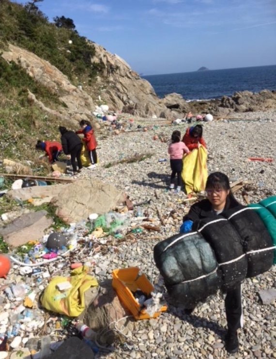 제주도바다환경보전협의회, 애월 구엄리서 해안정화활동