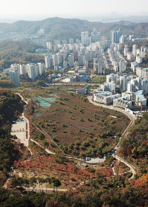 국립한국문학관 부지 전경