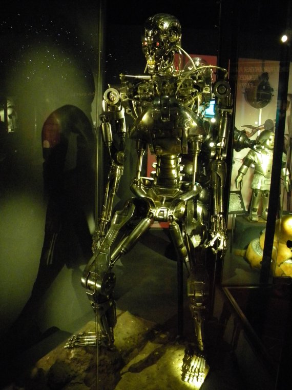 ‘터미네이터’에 사용된 사이보그 모형. 사진=윤재준기자