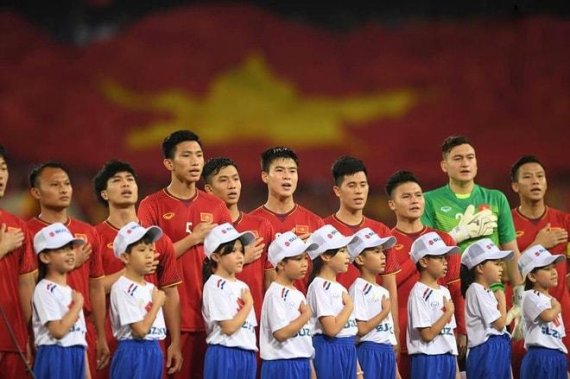 베트남 축구 대표팀의 모습