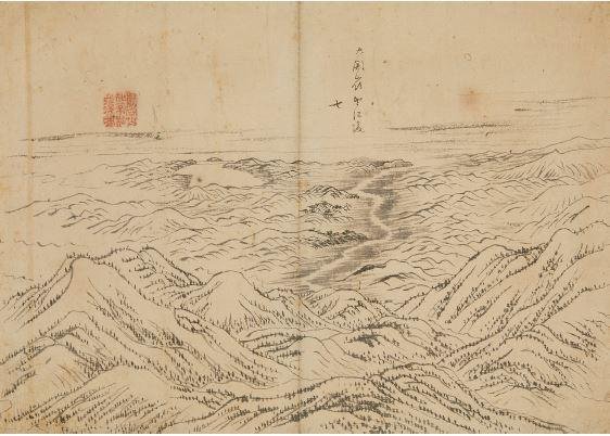 단원 김홍도 임수간운도-대관령 안산 집으로