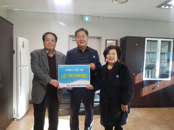 양주시 고읍동 휴먼시아8단지아파트 성금 전달. 사진제공=양주시