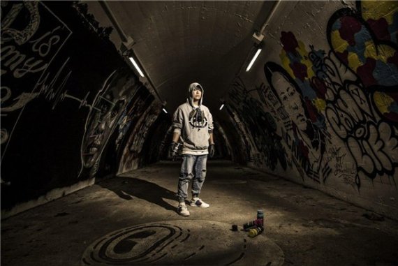 김구선생, 서울 광화문광장 '그라피티'로 되살아난다