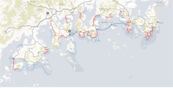 전남 고흥~경남 거제 걸친 '남해안 해안경관도로' 15선 선정