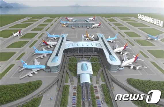새만금 국제공항 조감도./뉴스1© 뉴스1