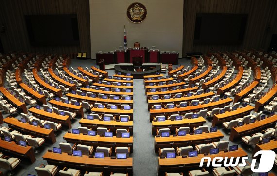 국회 본회의장. © News1 신웅수 기자