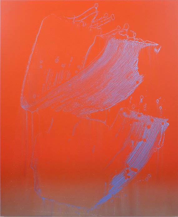 네이슨 힐든 Nathan Hylden, 무제 Untitled, 2018, 알루미늄에 아크릴릭 Acrylic on aluminum, 104x85.7cm /사진=fnDB