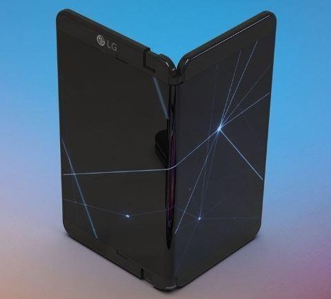 LG전자의 폴더블폰 콘셉트 이미지(출처: 레츠고디지털)