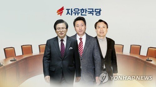 北매체 "자유한국당 당권후보들, '朴떨거지'·적폐청산대상"