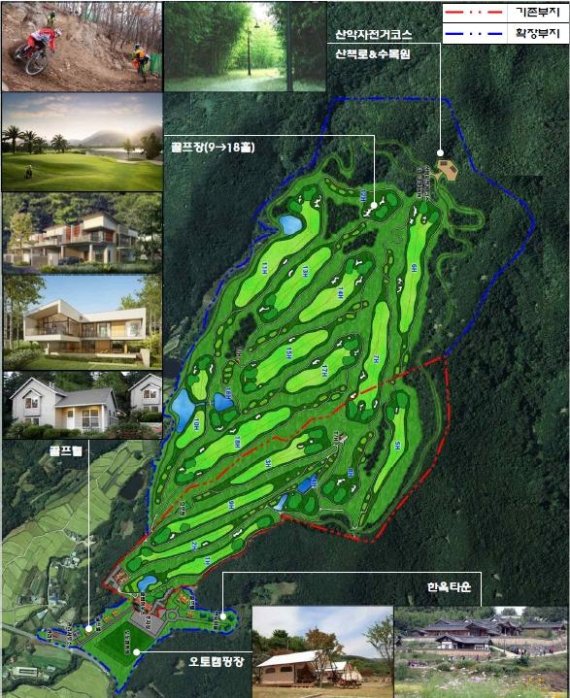 선리치골프클럽이 1500억원을 투자하는 '북경주 관광단지' 조감도. 사진=경북도 제공