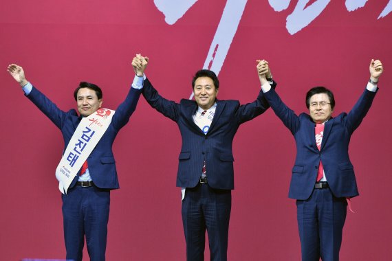 정견발표 마친 자유한국당 대표 후보들