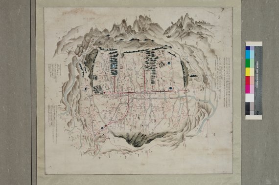 내사산을 보여주는 도성도(국립중앙박물관 소장, 서울시 제공).© 뉴스1